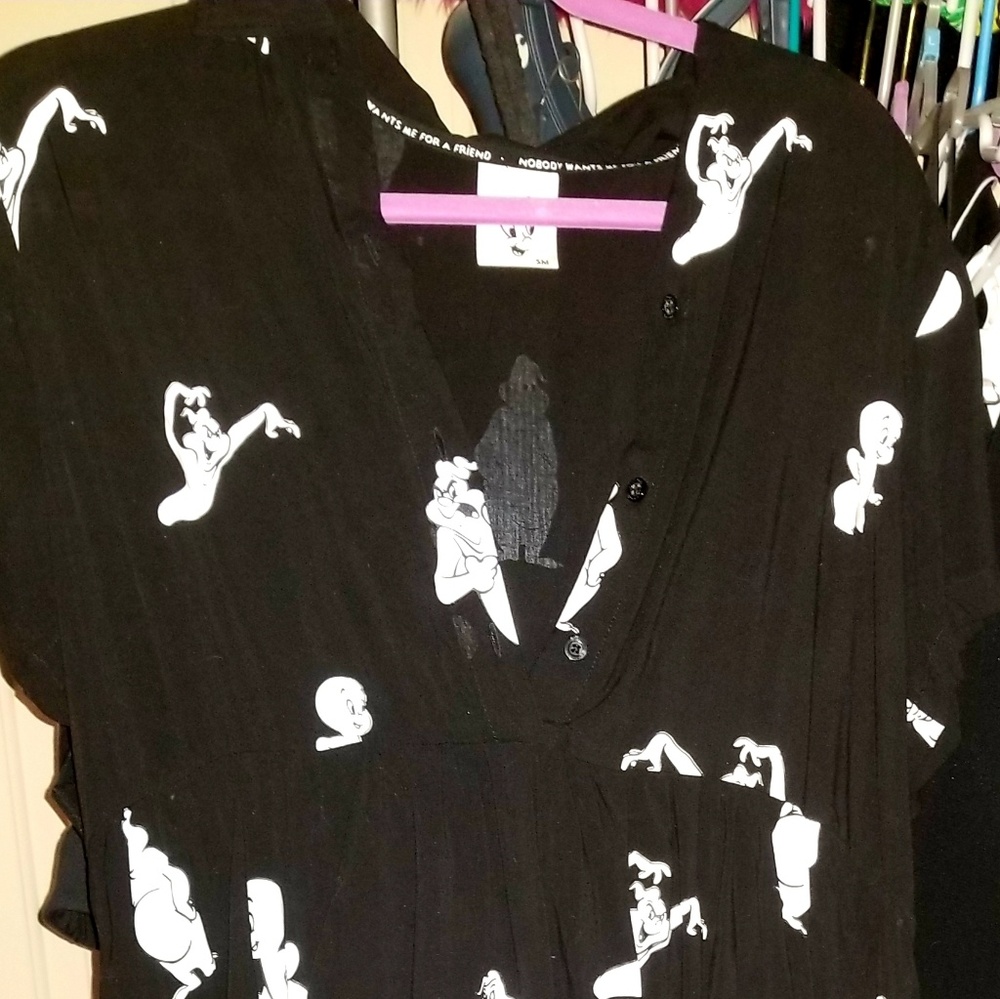 Lazy oaf Casper the friendly ghost dress